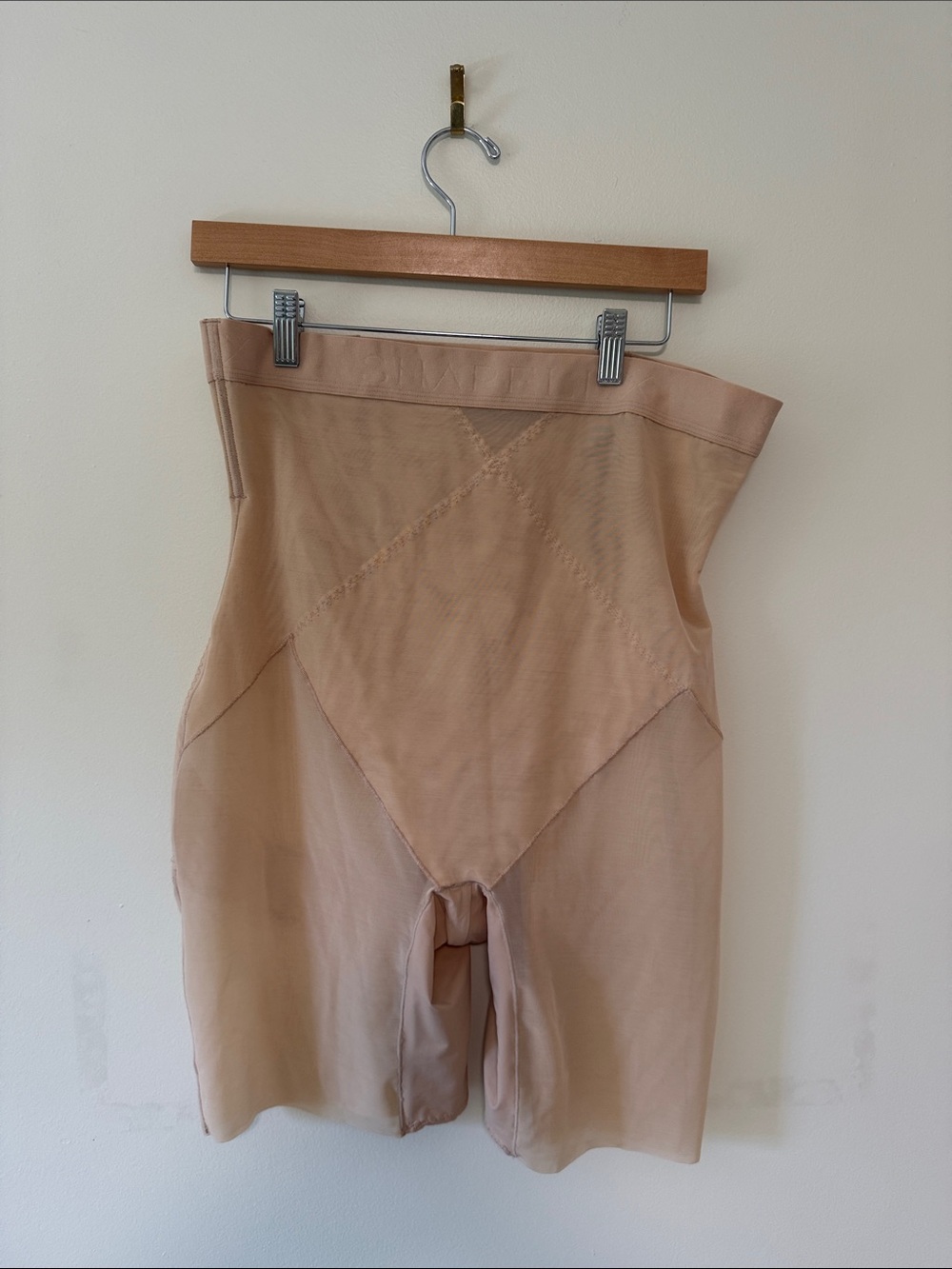 NWT Shapellx High-Waist Shaping Shorts in Nude